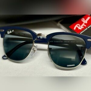 Ray-Ban Blue and Silver Sunglasses